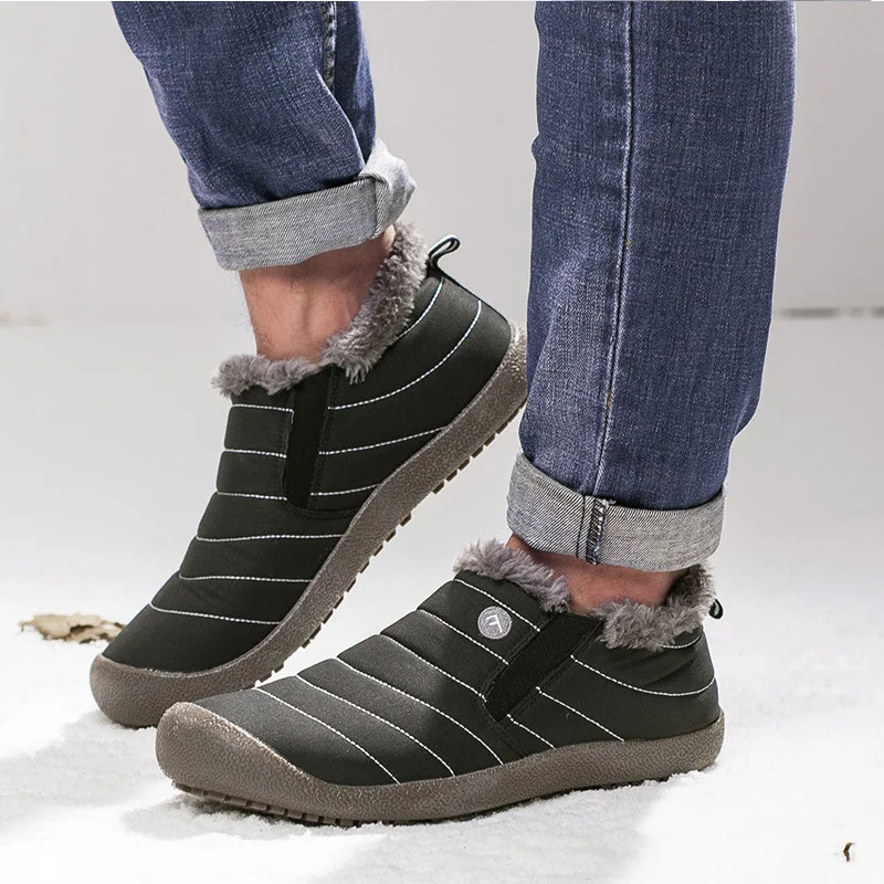 

2018 Winter warm couple sports boots plush warm running shoes for man woman comfortable unisex Sneakers athletic walking jogging