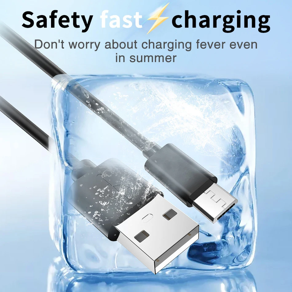 1 м кабель Micro USB для быстрой зарядки kabel USB кабель для передачи данных телефона Кабель Microusb для samsung Xiaomi