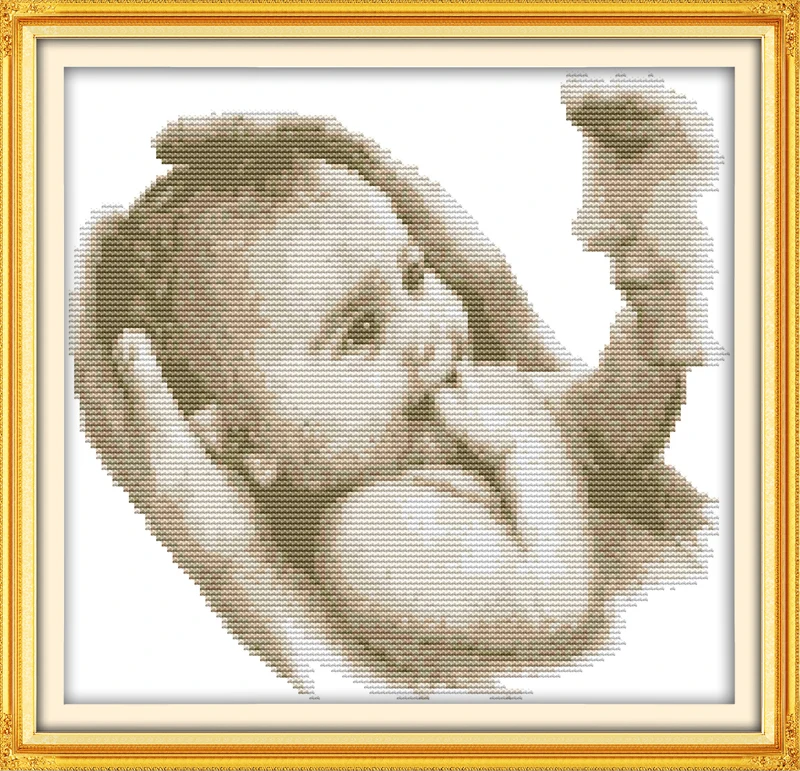 Paternal Love Needlework Baby Cross Stitch Set Embroidery Kit Precise Printed Patterns Counted Cross Stitching Diy Handmade Painting Interior Decorating Decorative Tile Paintingdecor Painting Aliexpress
