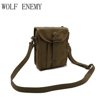 

Outdoor Tactical Messenger Bag Multi-purpose Handbag Wallet MOLLE 1000D Nylon Messenger Bag Buckle Shoulder Bag Solid