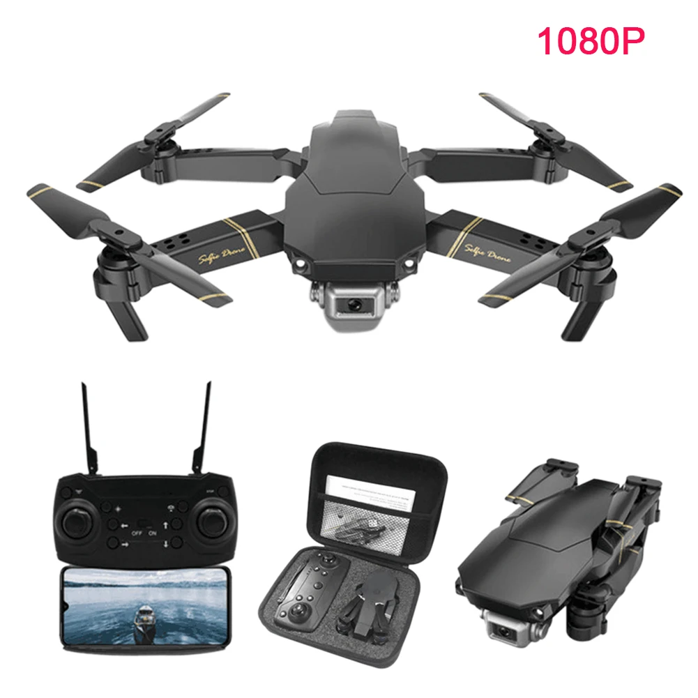 

HD Rechargeable Camera Remote Control Drones With Storage Bag WIFI FPV 360 Degree Rotation Altitude Hold Portable APP Control