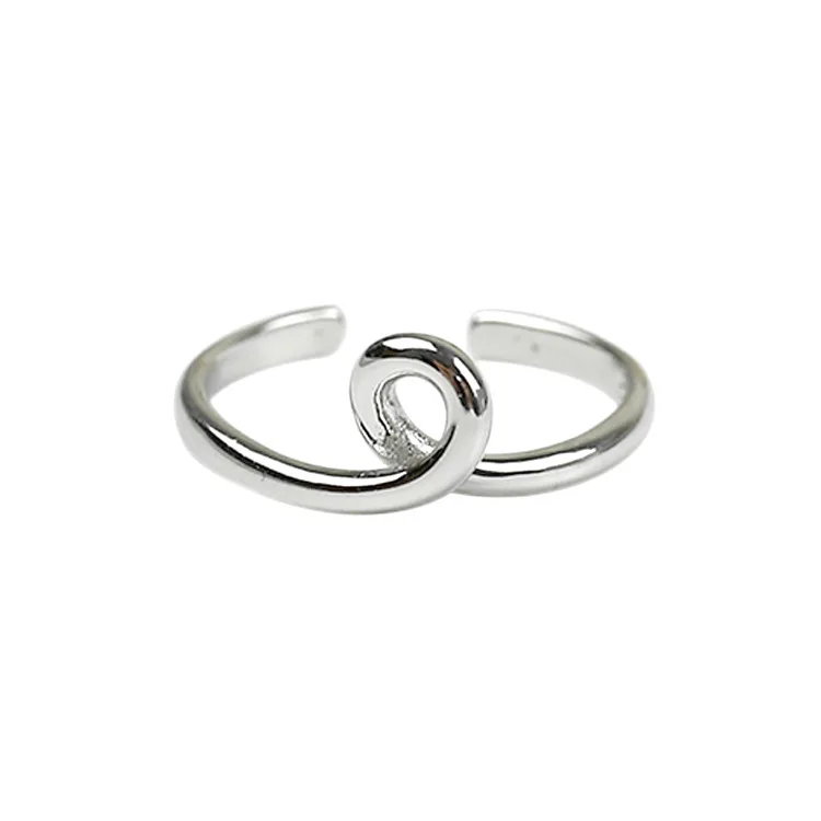

CHIC Line Knot 925 Sterling Silver Adjustable Ring