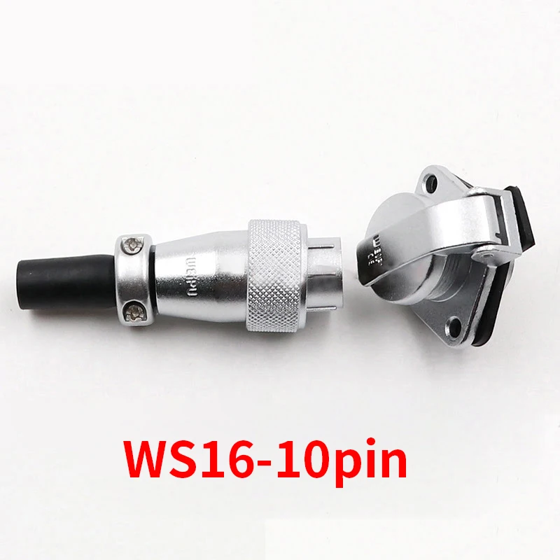

10 Pin WS16 Connectors High Voltage Connector Plug Socket IP68 Waterproof Industrial Power Connector