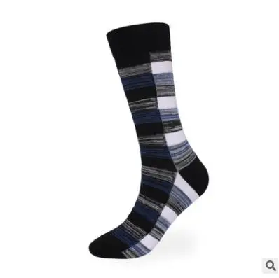 10 шт. = 5 пар XL длинные клетчатые хлопковые осенне-зимние уплотненные дезодорирующие мужские носки - Цвет: SS39004