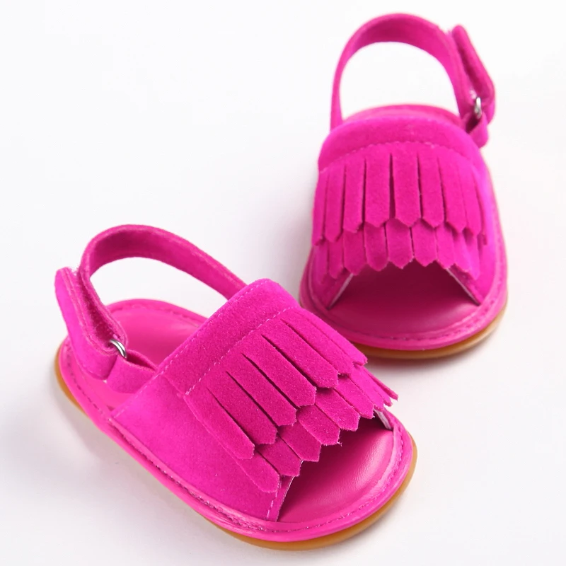 Новинка года бренд малыш младенческой новорожденных Обувь для девочек мягкие Обувь для младенцев Нескользящие мягкой кисточкой Спортивная обувь 0-18 м малыша обувь