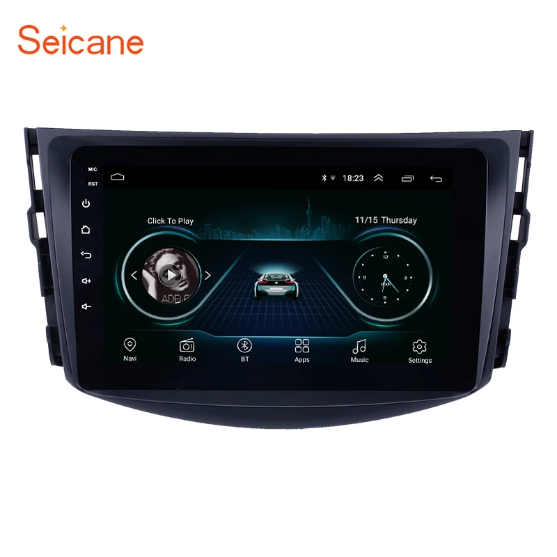 Автомобильный мультимедийный плеер Seicane с GPS навигацией 2din Android 8 1 4 ядерный