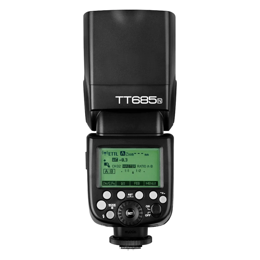 Godox TT685N 2,4G Беспроводная вспышка HSS i-ttl GN60 Беспроводной вспышка+ X1T-N ttl вспышка триггера для Nikon D800 D700 D7100 D7000 D5200 D5100 D70S D810 D90 - Цвет: TT685N