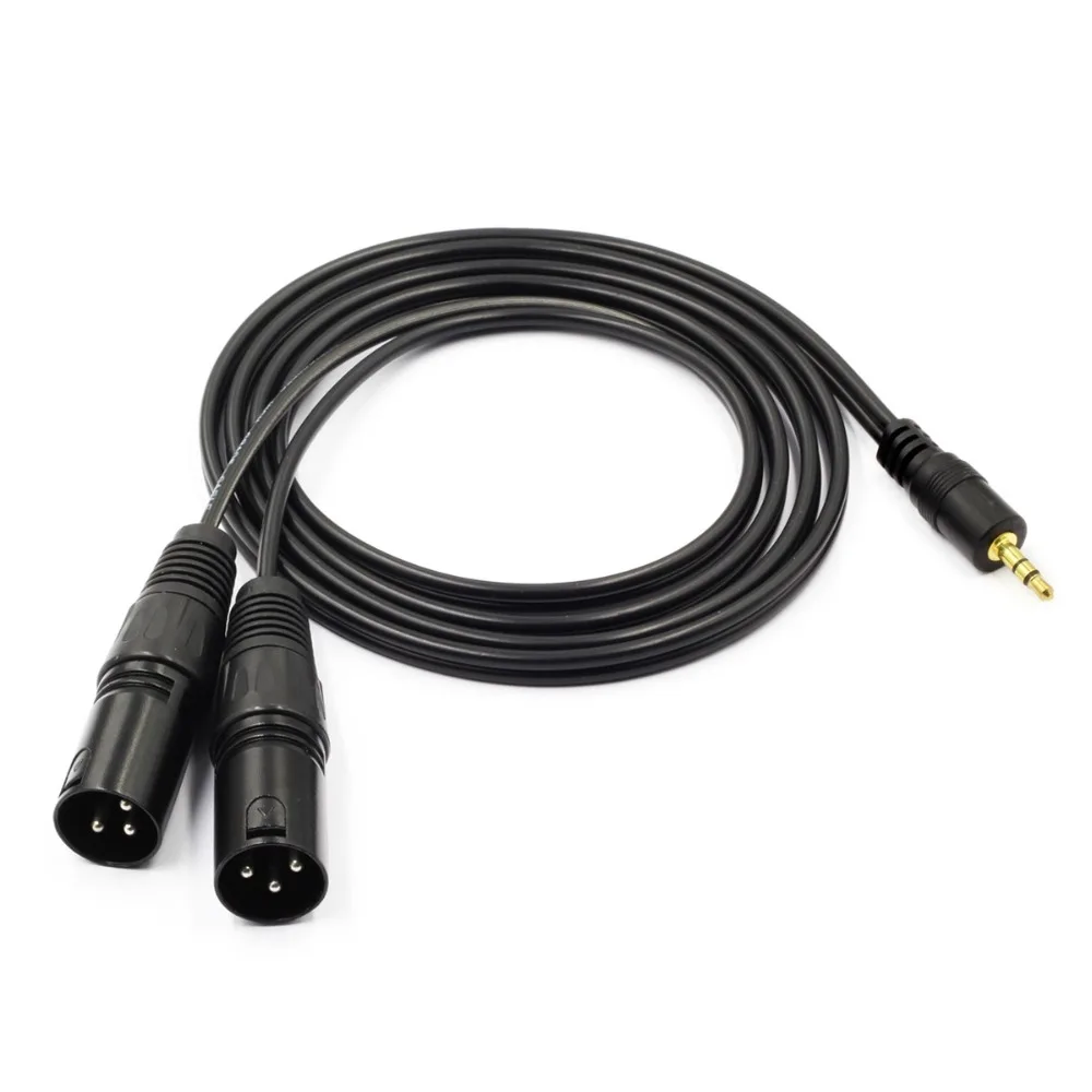 XLR Cable 3.5mm Jack Male to Dual XLR Male Splitter Patch Cable for Microphones Speakers Sound Consoles Amplifier XLR Cable 3.5mm Jack Male to Dual XLR Male Splitter Patch Cable for Microphones Speakers Sound Consoles Amplifier