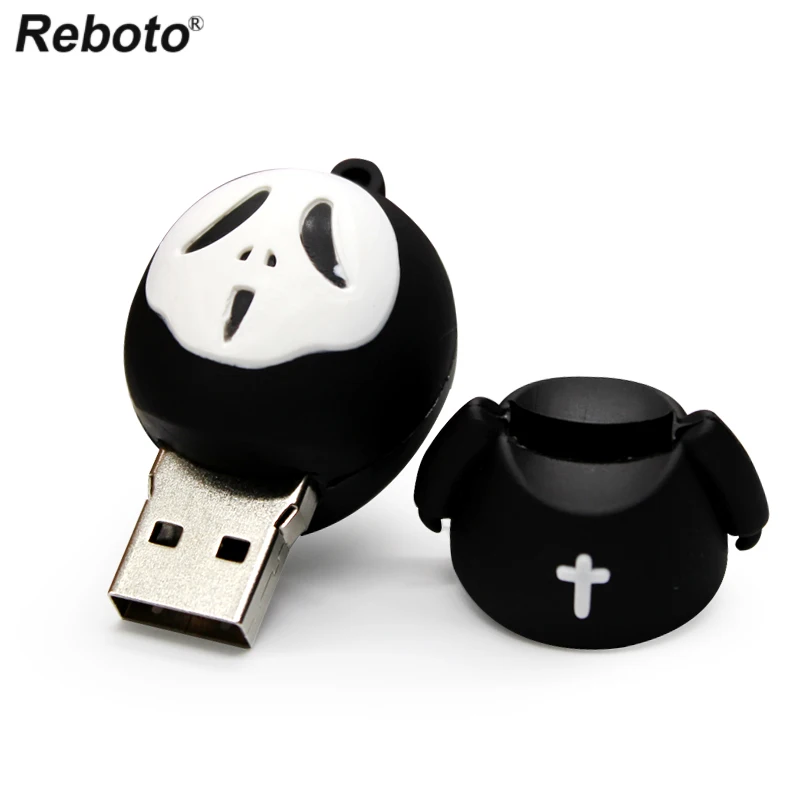 Retobo Usb 2,0 мультфильм накопитель Personalizado Pendrives U диск милый Призрак Хэллоуин Забавный 32 ГБ USB 4 ГБ 8 ГБ 16 ГБ 64 ГБ