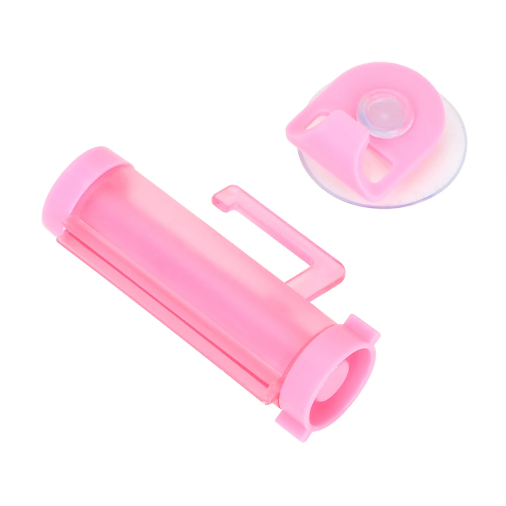NICEYARD Toothpaste Dispenser Tube Sucker Holder Dental Cream Bathroom Accessories Manual Syringe Gun Dispenser Gadgets - Цвет: Розовый