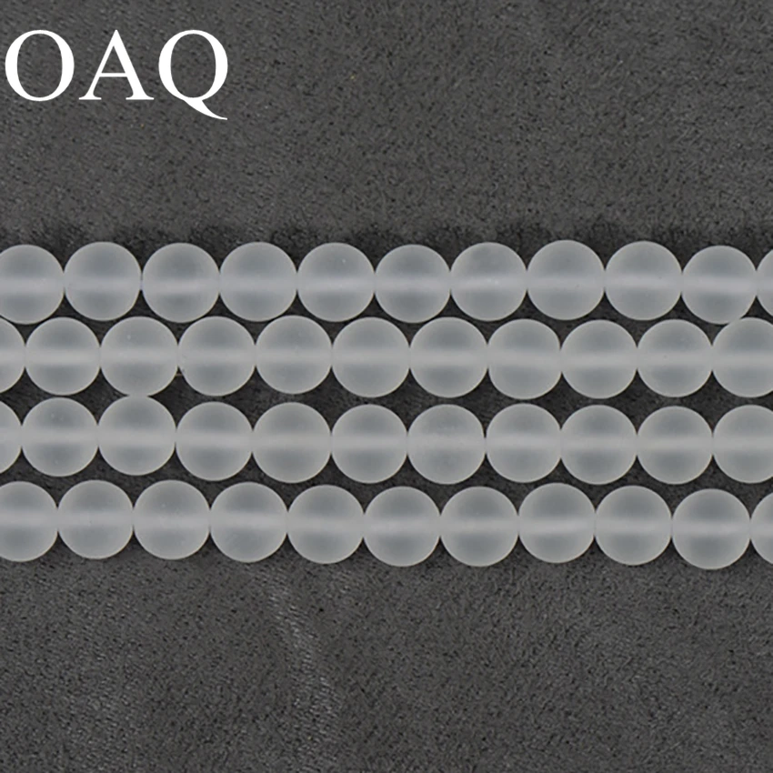 Buy Dull Polish White Crystal Beads And Beads For