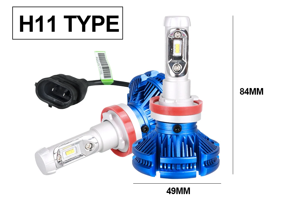 Aceersun H4 Led Car Headlight Bulb 72W 12000lm ZES Auto Headlamp H7 H11 Led for ToyotaHighlander4RunnerTercelLandHiglander (16)