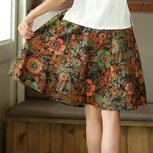 Шанхай история Досуг белье смесь эластичная талия Пышная юбка Китайская традиционная одежда KG422