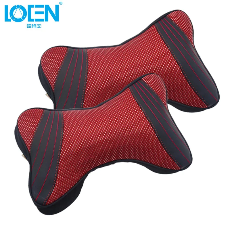 LOEN 2 шт., автомобильные подушки для шеи, подголовник для шеи, дышащие автомобильные подушки, подушки для сиденья, подушки для шеи, аксессуары для автомобиля, чехлы для сиденья