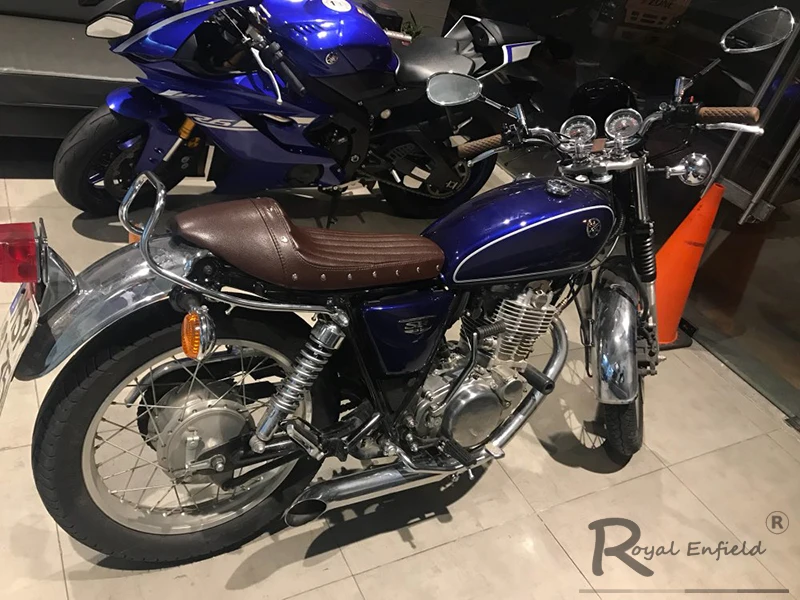 retrô, vintage, preto, para cg125, sr400, cb500, vt500, w800, v7