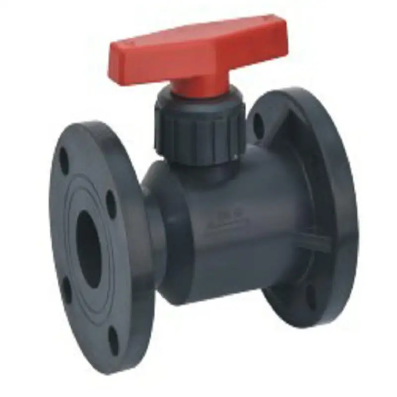 

DN100 RPP Plastic Ball Valve, FF Flange Ball Valve, PP Ball Valve For Corrosion resistance