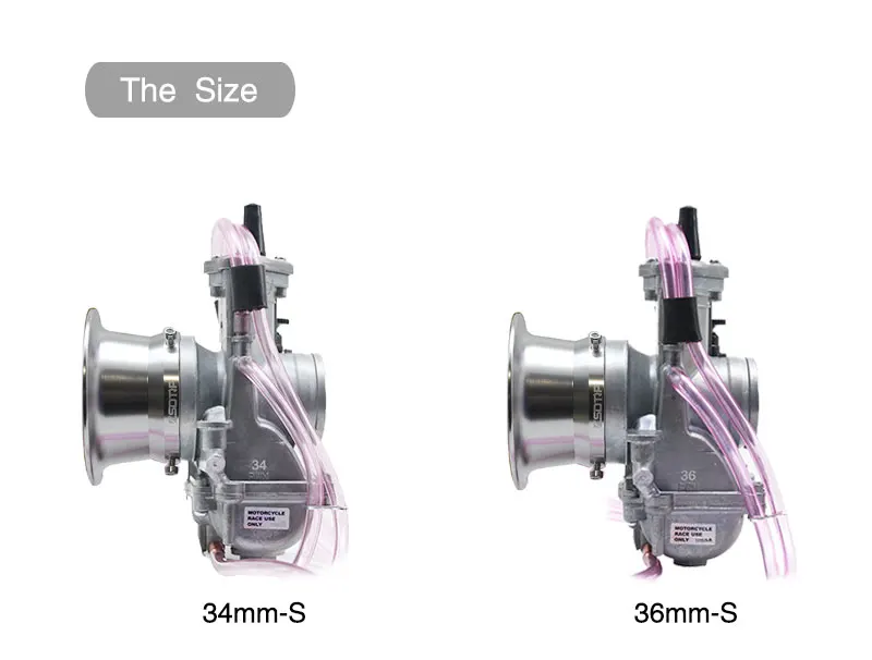 ZSDTRP ШИМ-34, 36, 38, 40, 42 мм Keihin Карбюратор универсальный для переключения картинг 2/4T для мотокросса, для езды на мотоцикле, для скутера ATV KTM 250CC Carburador