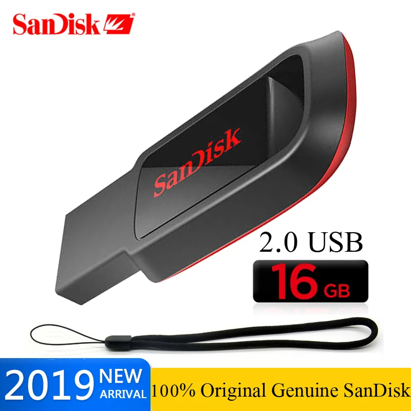 

SanDisk USB Disk Pen Drive 32GB 64GB 16GB pendrive CZ61 USB 2.0 memory stick USB flash drive 128GB Support Official Verification