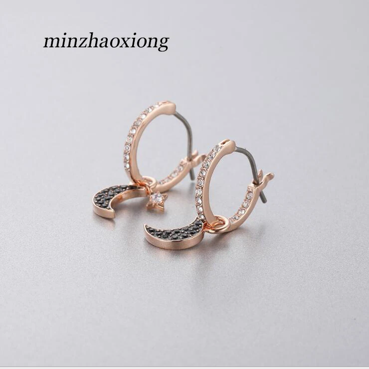 

Brand New Fashion Mysterious Moonlight Stars Moon Female Romantic Lucky Stud Dangle Drop Earrings Ear Ornaments Women Jewelry