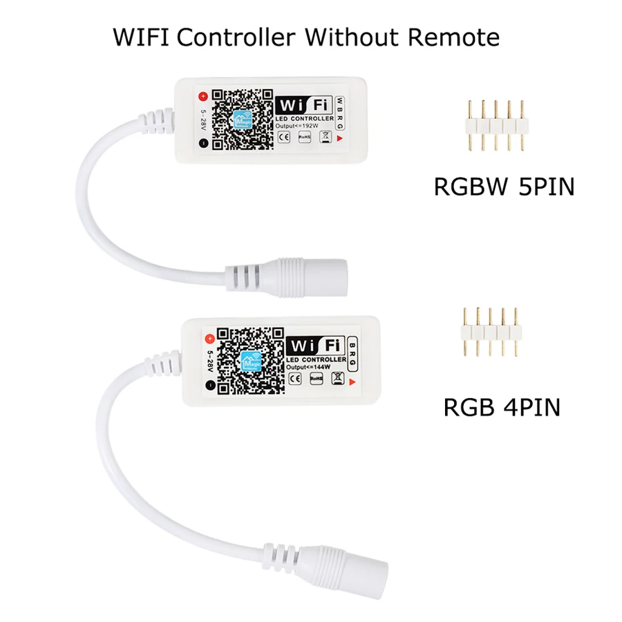 Wi-Fi RGB/RGBW DC12-28V IR RF контроллер полосы Музыки от Amazon Alexa Google домашний телефон wifi Bluetooth контроллер для S