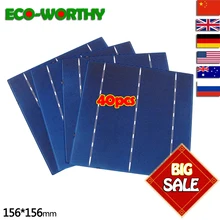 ECO WORTHY 100pcs Polycrystalline Silicon Solar Cell 6x6 Diy 12v Solar Panel Battery Charger Photovoltaic Cell