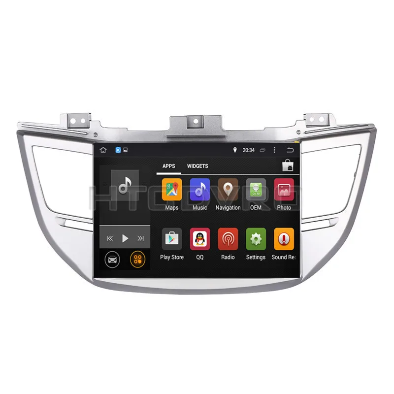 Perfect YMODVHT 10.1inch Octa Core 4GB+32GB Android 9.0 Car DVD Player for Hyundai Tucson 2015- Radio Stereo GPS Navigation 1