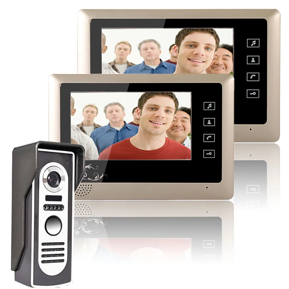 

Yobang Security Apartment Video Doorbell Intercom System 7 Inch Color Screen Monitor Visual Door phone Camera For Home Security