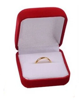 

Jewelry Boxes Organizers New Design Charming Square Velvet Ring Box Gift Box Ring Necklace Earrings Jewelry Box Black/Blue/Red