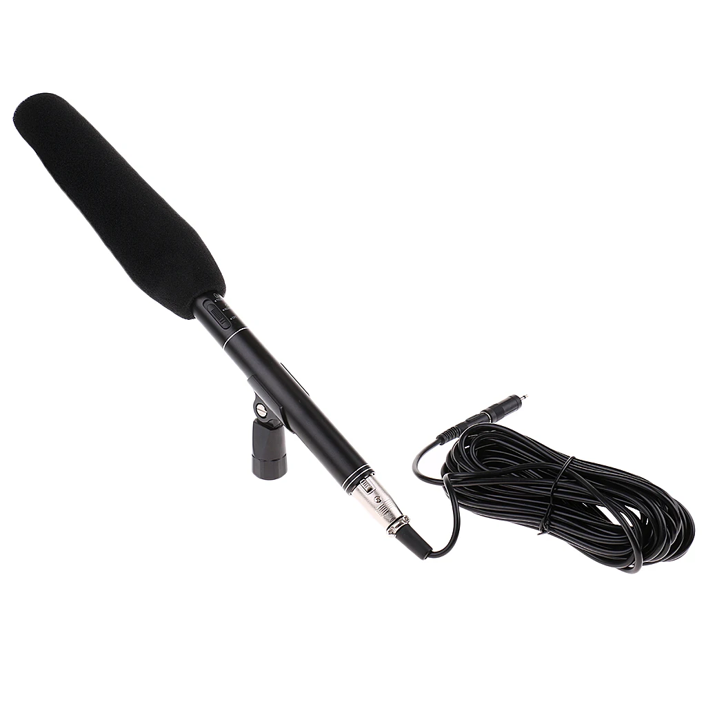 Video Microphone Recording Mic for Conference Mic w/ Mount Stand 3.5mm Jack Plug