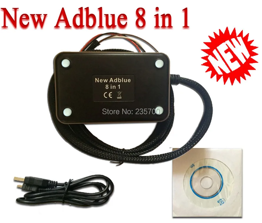 Профессиональный Adblue 8in1 инструмент для удаления Adblue эмуляции 8 в 1 V3.0 OBD2 Сканер модуль для грузовиков Поддержка евро 6
