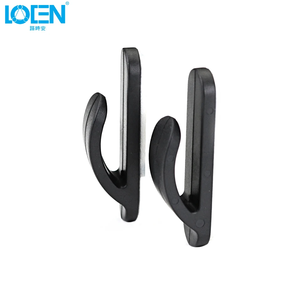 2PCS/Lot Car Interior Accessories ABS Black Mini Hanger Holder Fastener&Clip For Key Clothes Bag Purse 