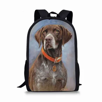 

NOISYDESIGNS Children's School Backpack Cute Dog Ptint Kids School Bags Cartoon Animal Design Teenagers Orthopedic Book-Bags