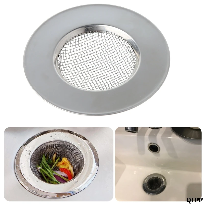 

Mesh Kitchen Stainless Steel Sink Strainer Disposer Plug Drain Stopper Filter Mar28