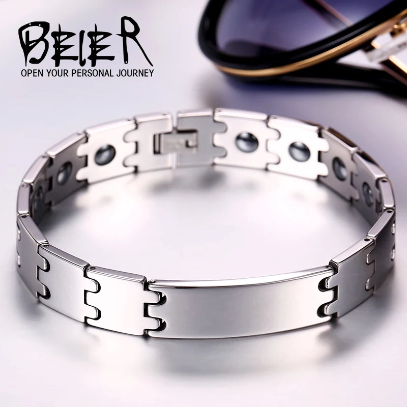 Браслет цепь из 100% вольфрама Beier магнитный браслет с гематитом для мужчин и