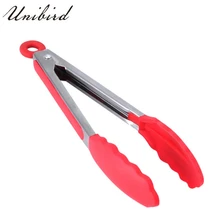 Unibird 1 шт. 8 дюймов из нержавеющей стали щипцы для барбекю для приготовления пищи антипригарные Инструменты для барбекю подвесной зажим для хлеба и мяса кухонные аксессуары