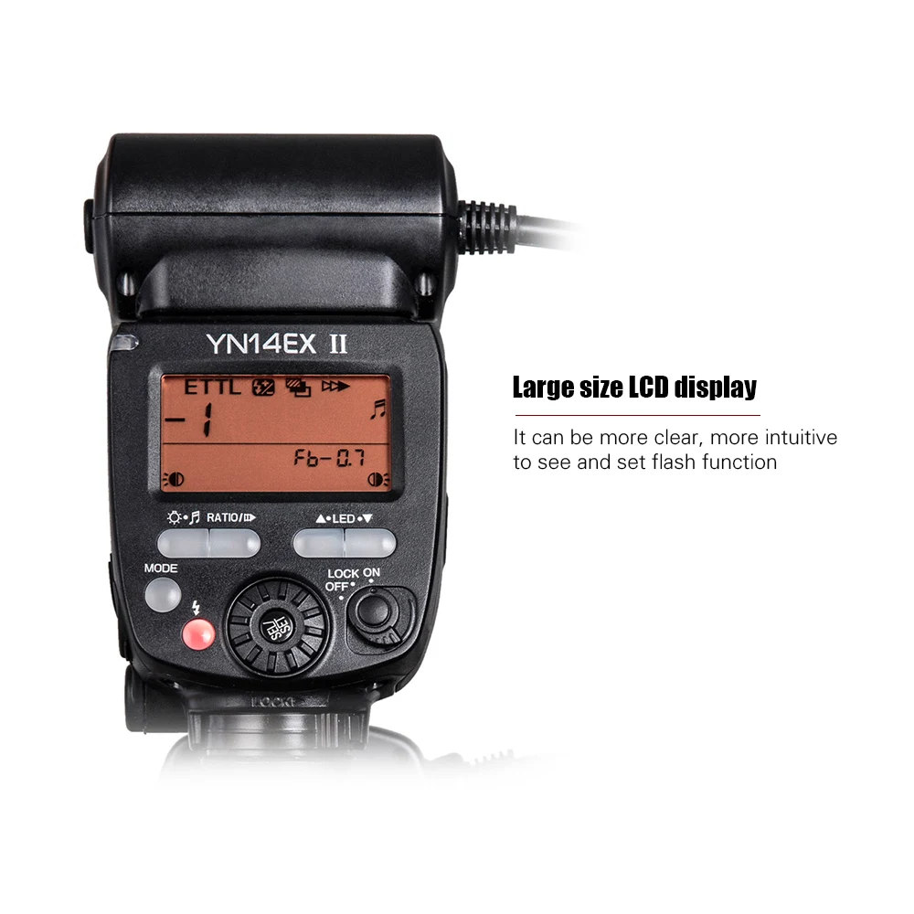 YONGNUO YN14EX II макро кольцо комплект для вспышки ЖК-дисплей Адаптер кольца Цветные температурные фильтры Горячий башмак для камер Canon DSLR