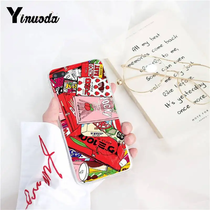 Yinuoda Kawaii японская клубника молоко роскошный уникальный чехол для телефона iPhone8 7 6