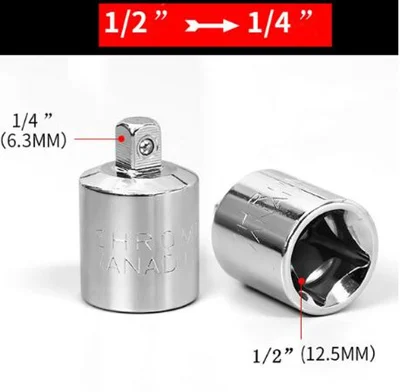 1/4 3/8 1/2 Трещоточный Ключ адаптер хром-ванадиевая сталь втулка адаптер-ключ-втулка шарнирная головка конвертера ручные инструменты - Цвет: E