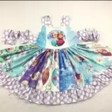 Уникальный дизайн; детская одежда из экологически чистого хлопка; милое платье для маленьких девочек; цена