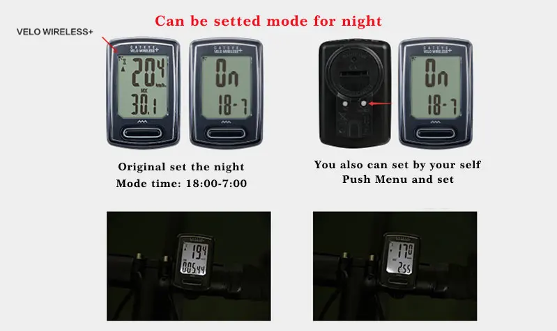 CATEYE велосипедный компьютер CC-VT235W Velo беспроводной+ большой lcd велосипедный Водонепроницаемый Беспроводной Секундомер Велосипедный Спидометр 2 вида цветов