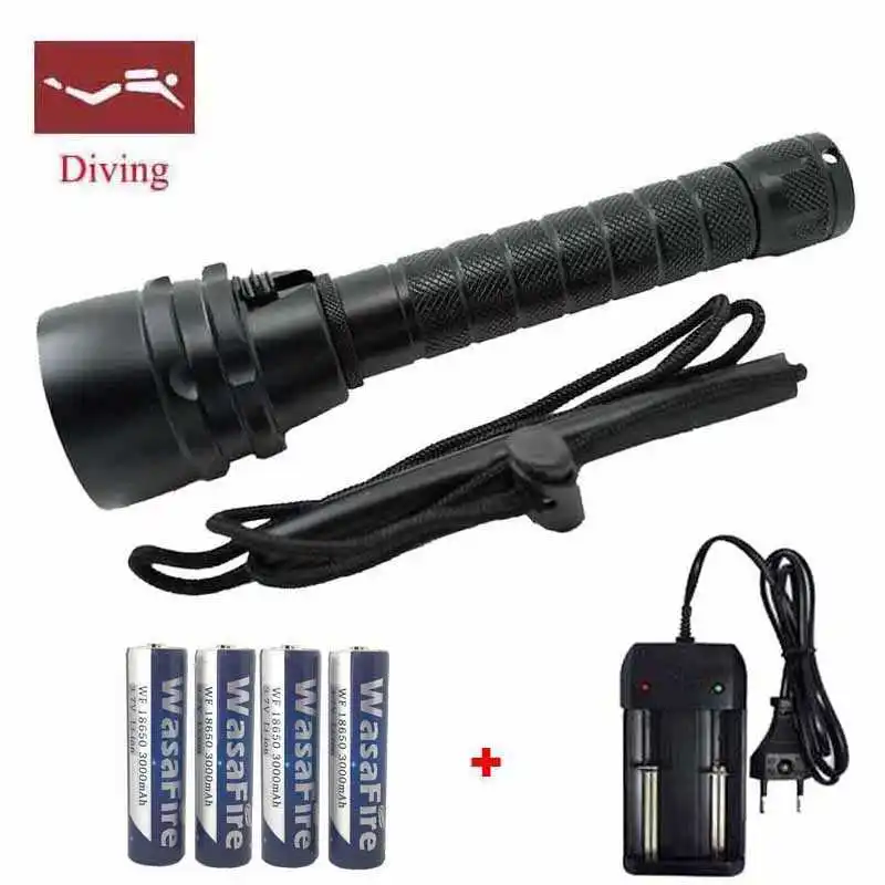 

New Arrival Diving Flashlamp 5*L2 LED Waterproof Diving Flashlight MagSwitch Diving Torch Lantern Underwater LED Flash Light