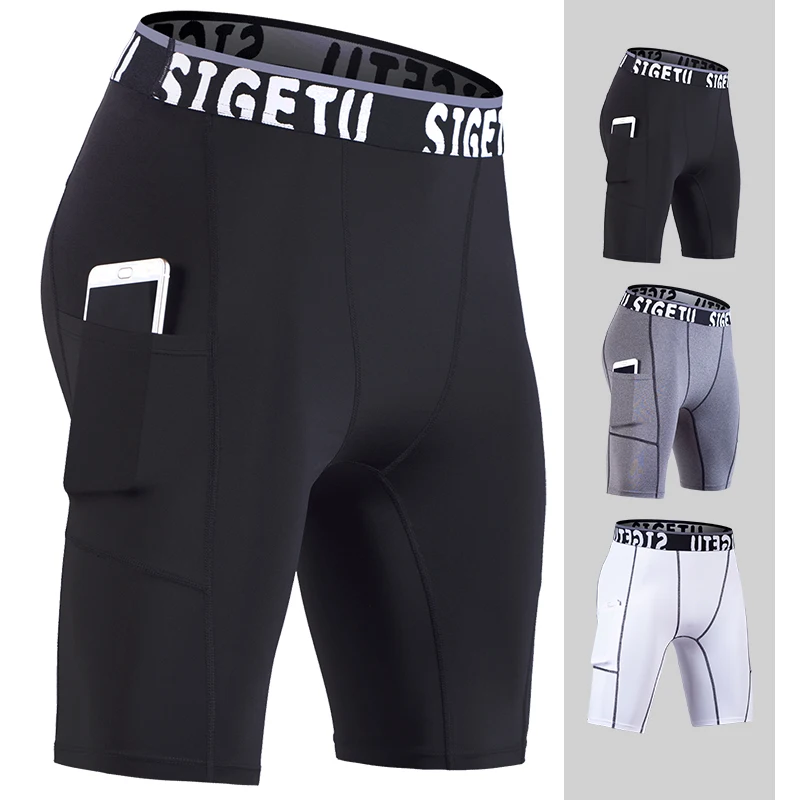 

Summer Running Shorts Men Quick Drying Training Crossfit Fitness Compression Gym Shorts Gym Mens Sport Compression Tights
