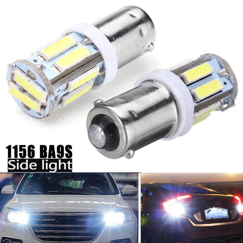 JX LCLYL 2 шт. 1156 BA9S 7020 10LED высокое Мощность автомобиля Поворотники боковые светильник