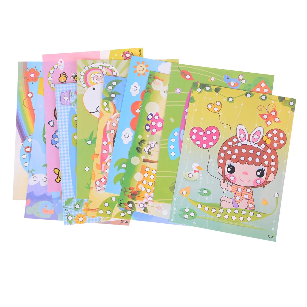 DIY Diamond Sticker Handmade Crysta Paste Painting Mosaic Puzzle Toys 2pcs
