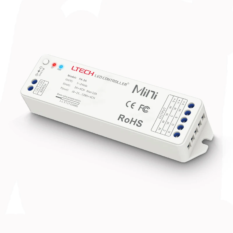 Настенный сенсорный RGBW контроллер светодиодной ленты EX8S 100 V-220 V 4 зоны 2,4 GHz& DMX контроллер с беспроводным РЧ-пультом дистанционного управления