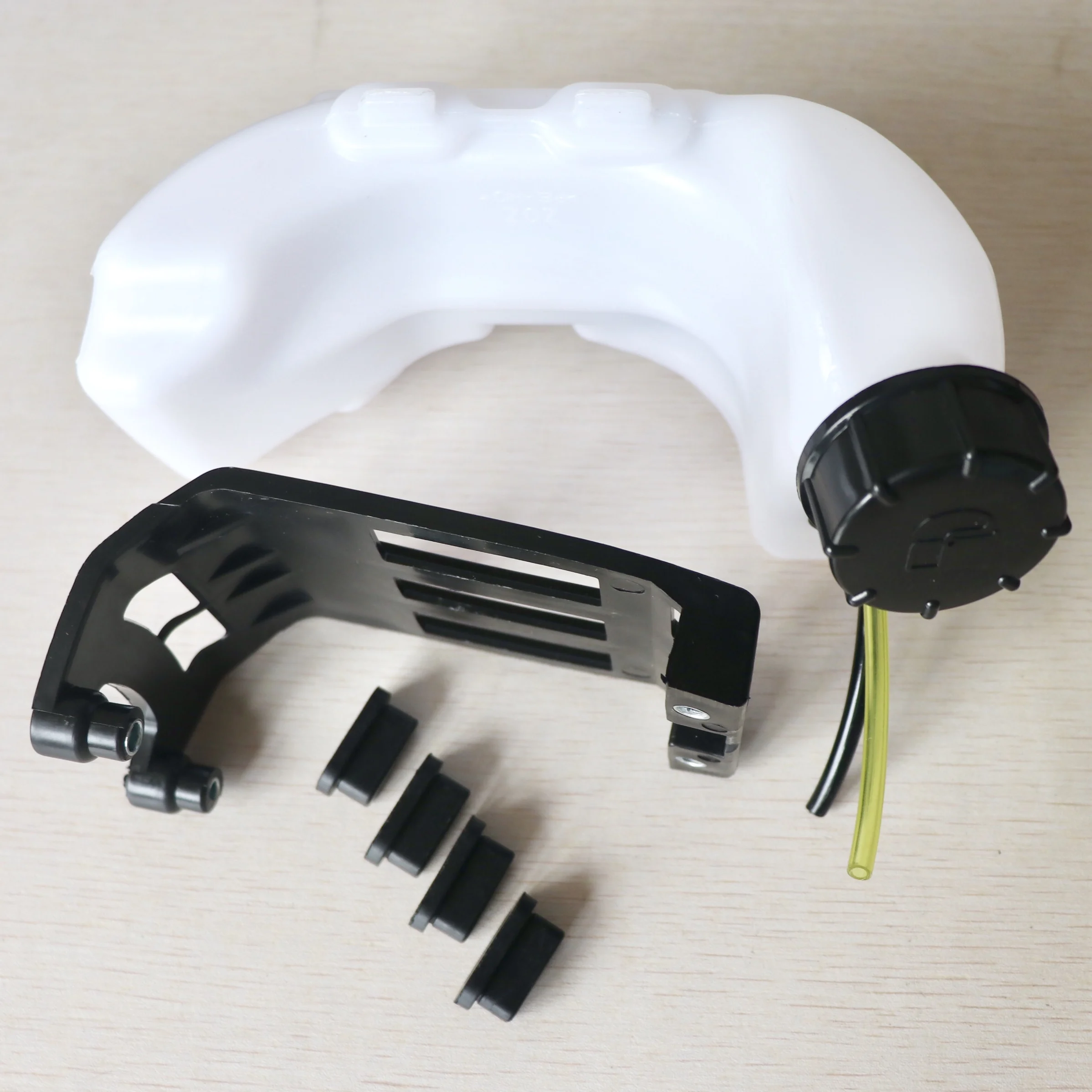 Gasoline Fuel Tank & Guard Base Housing er Rubber Kit For GX35 GX 35 1.3HP Mini Engine Motor Trimmer Brush Cutter replacemet