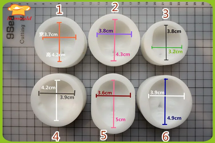 Q версия силикагеля лицо двойная форма для отливки глины ls с сахарным покрытием фигурка лицо Плесень diy силиконовая кукла лицо