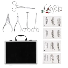 30 шт. пирсинг комплект военно-морского языка тела/13/14/15 г Ювелирные плоскогубцы Зажим Щипцы