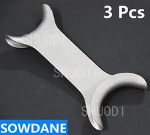 3 Pcs Dental Oral Care Double Ends Lip & Cheek Retractor Orthodontic Mouth Opener Instrument Autoclavable Stainless steel 4 pcs dental orthodontic photographic mirror stainless steel autoclavebale 10 pcs t shape intraoral cheek lip retractor opener