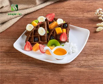 

Simulation food model dummy waffels muffin cake model Restaurant waffle dessert sample fake ice cream egg ice cream model